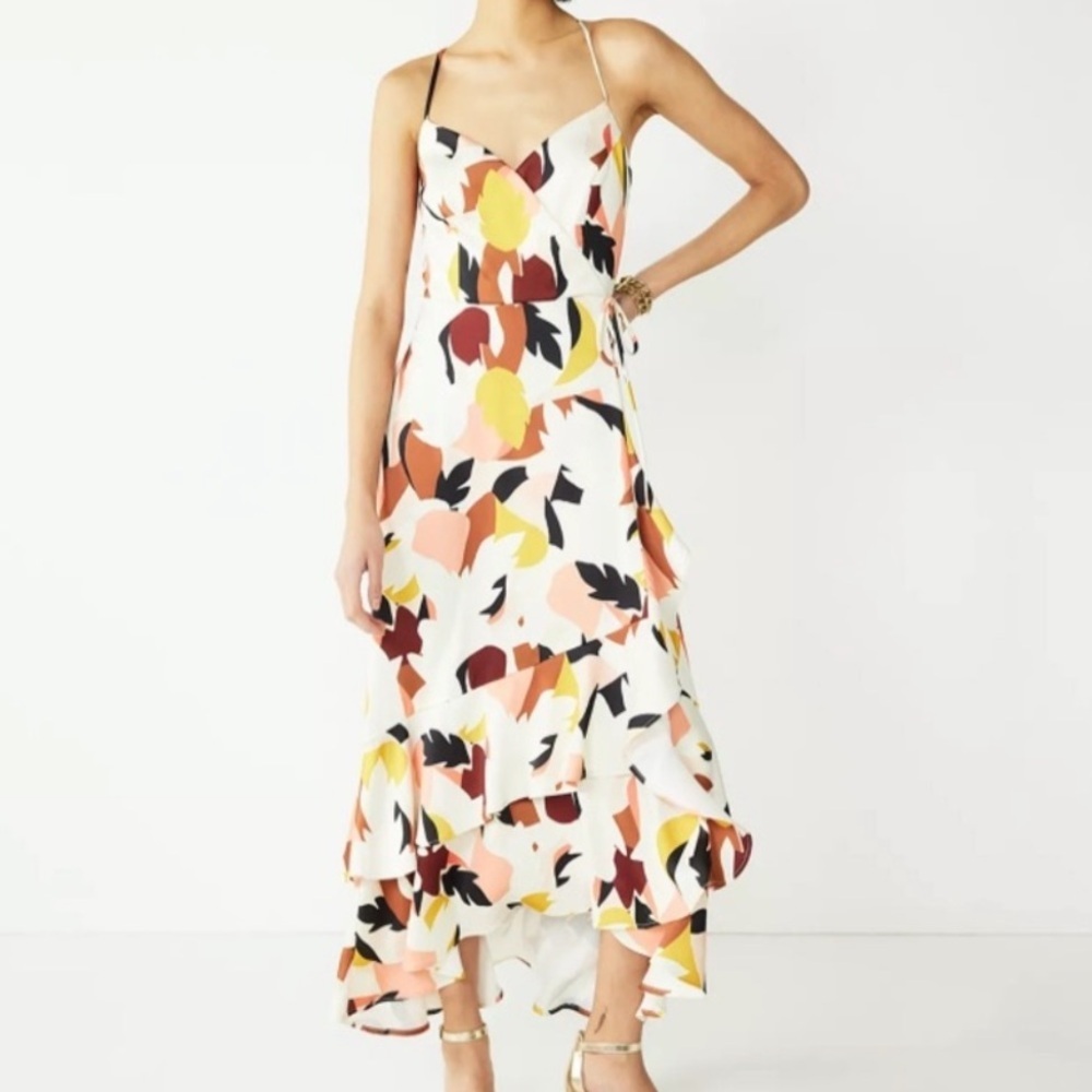 Nine West Print Summer Wrap Dress NWT Sz L